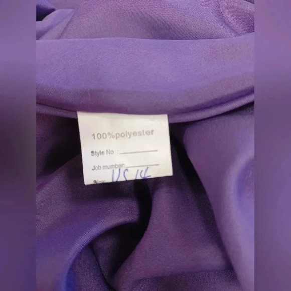 Witness of Love NWT Plum/Purple Maxi Sleeveless Corset Dress Size 14 - Picture 11 of 11